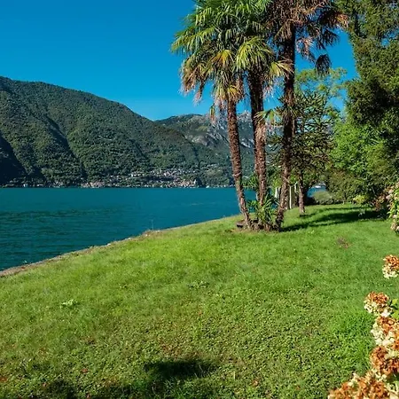 Villa Secluded Front With Boat Valsolda