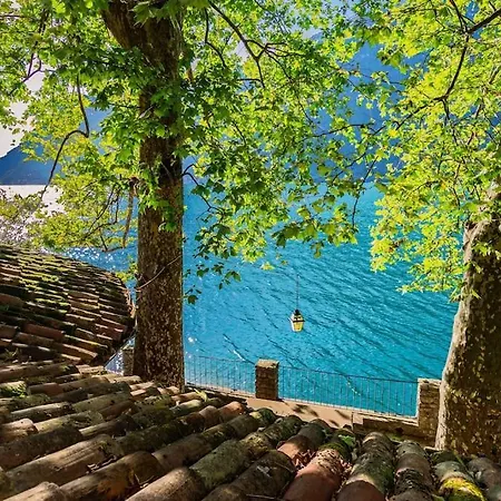 Secluded Front With Boat Valsolda